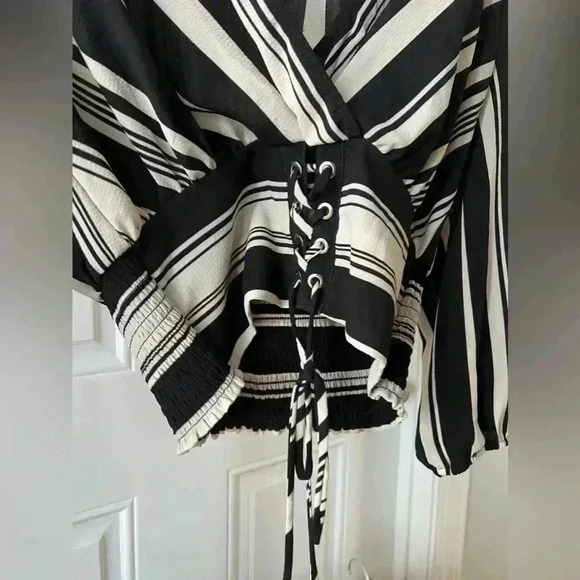 OLM blouse long sleeve top striped - Picture 4 of 6